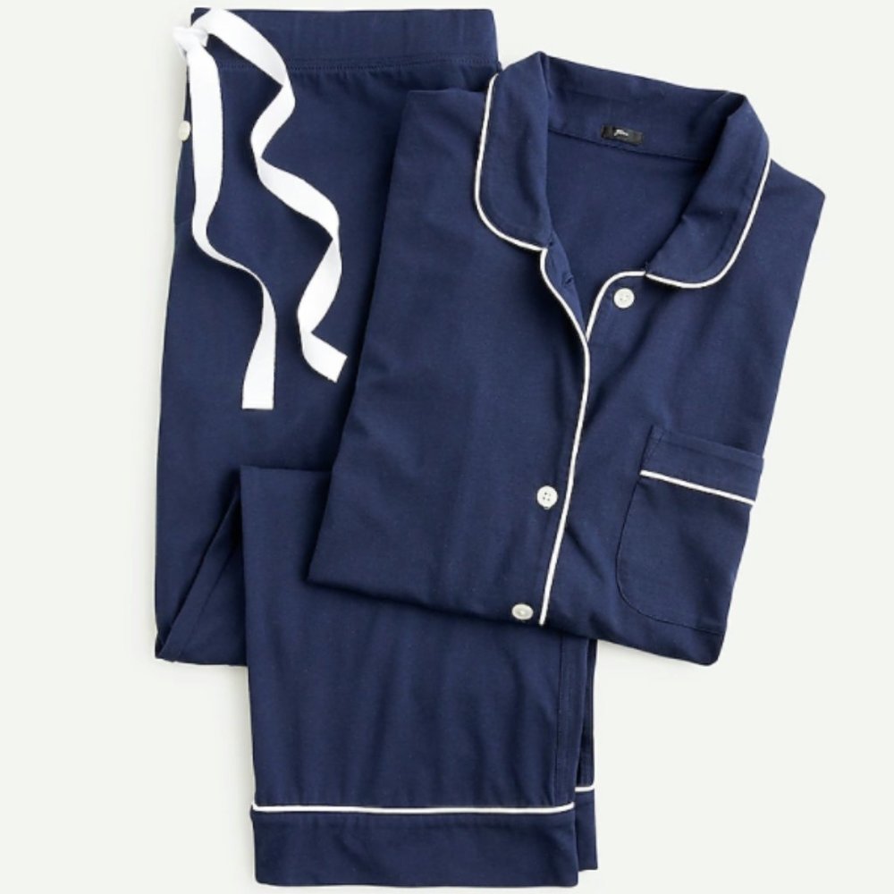 J.CREW PAJAMAS: DREAMY SHORT-SLEEVE CROPPED SET
